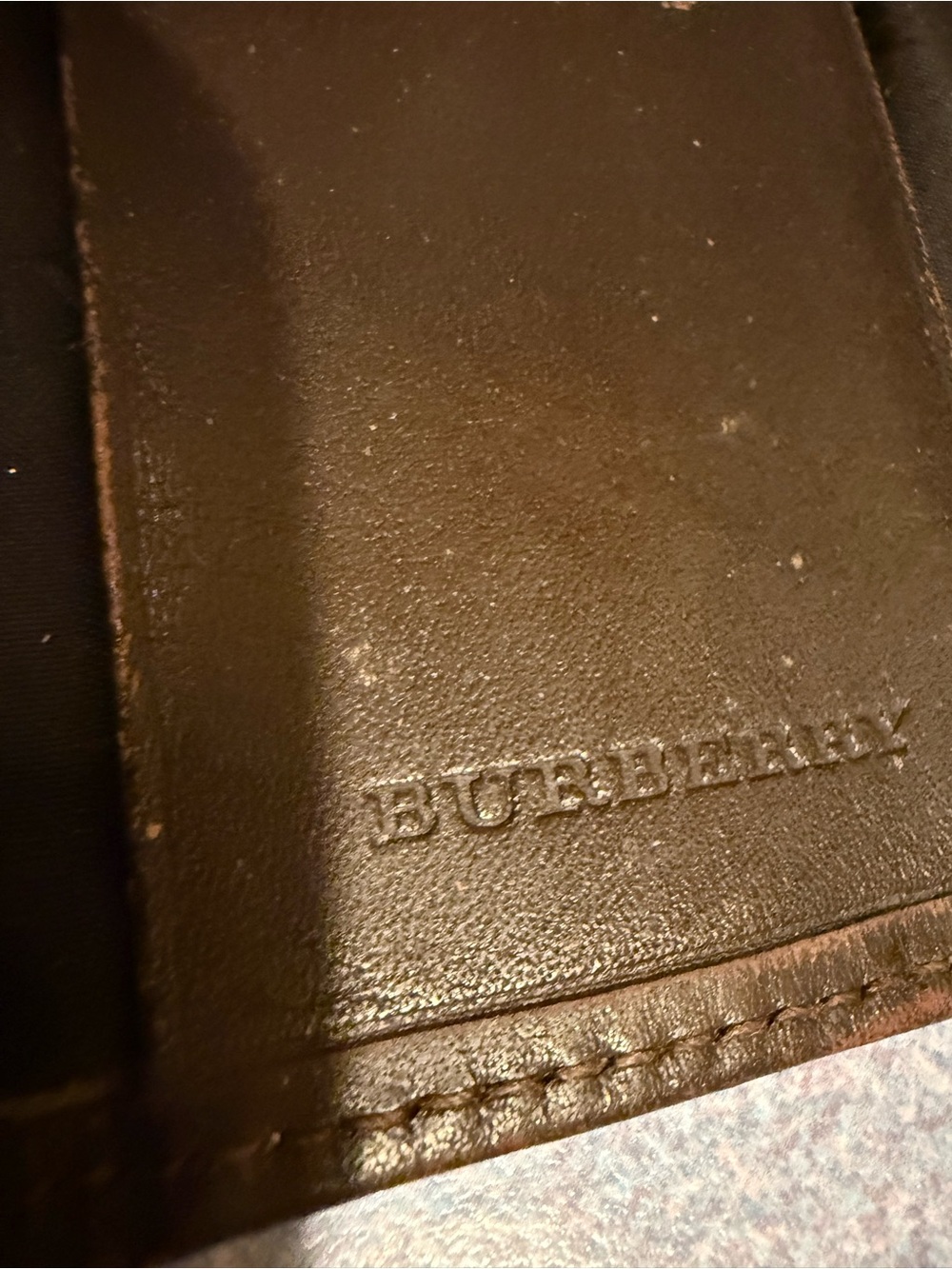 Burberry Nova Check Vintage Key Holder Leather with Embossed Logo with COA - Picture 4 of 11